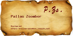 Pallas Zsombor névjegykártya